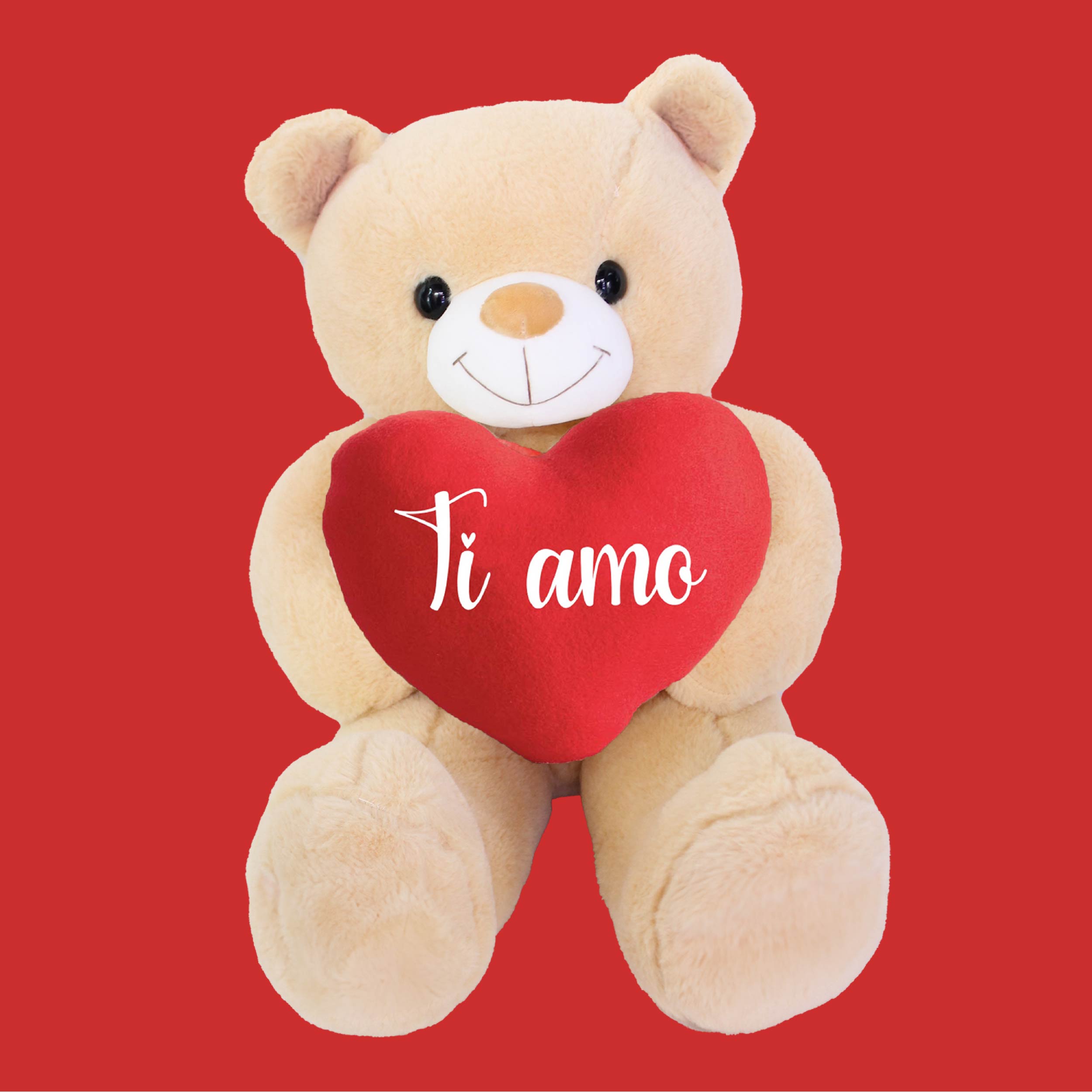 PELUCHE ORSO MORBIDISSIMO Gigante San Valentino con Cuore Ti Amo